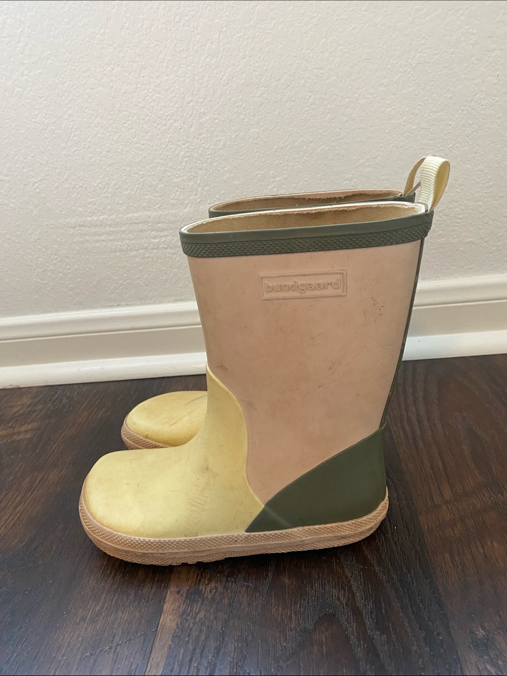 Bundgaard size 29 EU Kids Yellow & Pink Rubber Rain Boots